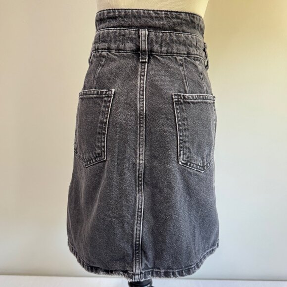 PILCRO AND THE LETTERPRESS Black Denim Miniskirt - Picture 4 of 10